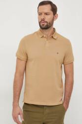 Tommy Hilfiger tricou polo bărbați, culoarea maro, uni MW0MW17770 9BYX-POM004_82X