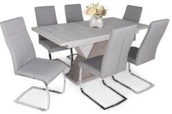  Diana asztal Molly székkel - 6 személyes étkezőgarnitúra