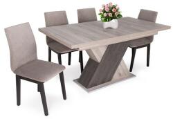  Diana asztal Lotti székkel - 4 személyes étkezőgarnitúra