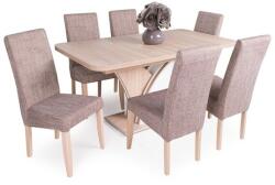  Enzo asztal Berta székkel - 6 személyes étkezőgarnitúra