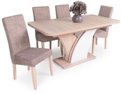  Enzo asztal Berta székkel - 4 személyes étkezőgarnitúra