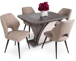  Enzo asztal Aspen székkel - 4 személyes étkezőgarnitúra - agorabutor - 163 300 Ft