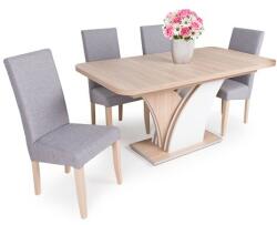  Enzo asztal Berta lux székkel - 4 személyes étkezőgarnitúra