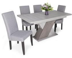  Diana asztal Berta lux székkel - 4 személyes étkezőgarnitúra