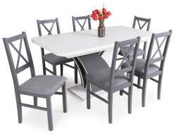  Enzo asztal Luna székkel - 6 személyes étkezőgarnitúra