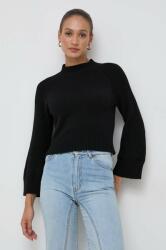 MARELLA pulover din amestec de lana femei, culoarea negru, light, cu turtleneck 9BYX-SWD0A4_99X