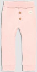 Coccodrillo leggins din bumbac pentru bebeluși culoarea roz, neted 9BYX-LGG083_30X