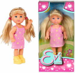 Simba Toys Evi Love Summer Time baba csillagos rózsaszín ruhában