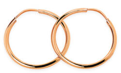 Heratis Forever Fülbevaló gyűrű rózsa aranyból 1, 5 cm, vastagsága 1, 3 mm IZ25382R