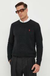 Ralph Lauren gyapjú pulóver férfi, fekete - fekete XXL - answear - 99 990 Ft