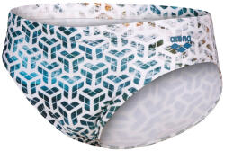 arena planet water swim briefs white multi xl - uk38