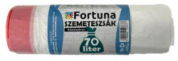 Fortuna Szemeteszsák FORTUNA 70L húzózáras fehér 65x70 cm 15 db/tekercs (657015H) - papir-bolt