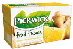 Pickwick Gyümölcstea PICKWICK Fruit Fusion gyömbér-citrom 20 filter/doboz - papir-bolt