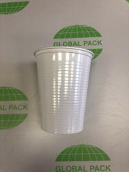 Globál Pack Műanyag pohár 5dl fehér