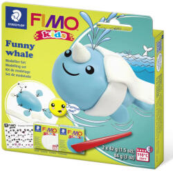 FIMO kreatív süthető gyurma készlet - 2 x 42 g, vicces bálna