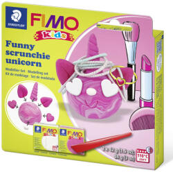 FIMO kreatív süthető gyurma készlet - 2 x 42 g, vicces hajgumitartó unikornis