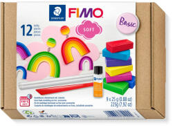 FIMO Soft süthető gyurma készlet - 9 x 25 g, válogatott színek + kiegészítők!