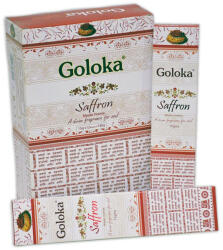 Goloka Saffron (Sáfrány) Indiai Füstölő (15gr)
