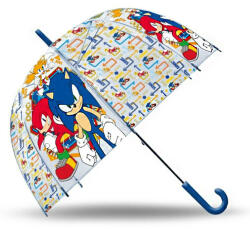  Sonic a sündisznó Gold Rings gyerek átlátszó félautomata esernyő Ø70 cm (EWA7152SN) - mesesajandek