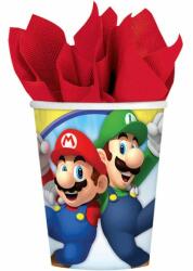  Super Mario Mushroom World papír pohár 8 db-os 250 ml (DPA990153766) - mesesajandek