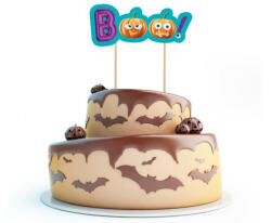 Halloween, Boo torta dekoráció 18 cm (MLG166392) - mesesajandek