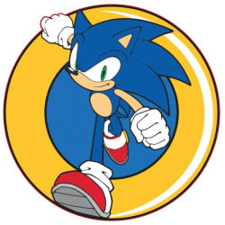  Sonic a sündisznó formapárna, díszpárna 31x31 cm (AYM072662) - mesesajandek