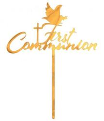 Elsőáldozó First Communion torta dekoráció 13x17cm (MLG164183) - mesesajandek