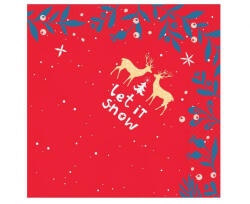 Karácsonyi Let It Snow szalvéta 20 db-os 33x33 cm (MLG169119) - mesesajandek