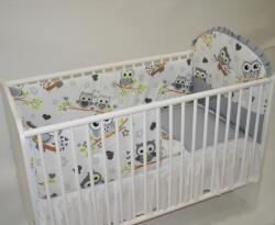 Bebe Design Set lenjerie pat bebelusi bubble 4 piese 120 x 60 cappucino