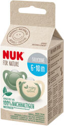 Nuk Suzeta Nuk for Nature Silicon M2, 6-18 luni, Set 2 Bucati, Verde