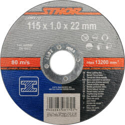 TOYA disc debitat metale 115x1x22.2mm sthor (8170) (ST-08170) Disc de taiere