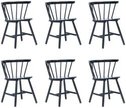 vidaXL 6 buc negru 277542