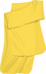 K-UP Uniszex sál K-UP KP878 Fleece Scarf -Egy méret, Yellow