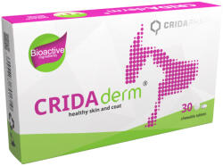Crida Pharm Supliment CridaDerm pentru caini si pisici, conceput pentru a sprijini refacerea pielii si blanii - 30 comprimate