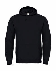 B&C Collection Férfi kapucnis hosszú ujjú pulóver B and C ID. 003 Cotton Rich Hooded Sweatshirt 5XL, Fekete