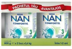 Nestle Pachet Nan 3 Comfortis 1-2 ani, 2 x 800g, Nestle