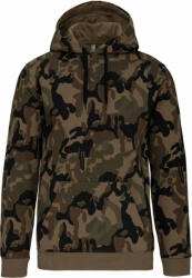 Kariban Férfi kapucnis pulóver Kariban KA476 Men’S Hooded Sweatshirt -2XL, Olive Terepmintás Camouflage