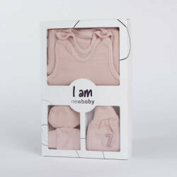 New Baby 7-részes baba együttes újszülötteknek New Baby I AM rózsaszín (8596164110249)