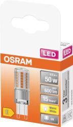OSRAM Bec LED Osram PIN, G9, 4.8W (50W), 600 lm, lumina calda (2700K) (000004058075432451) - shoppix