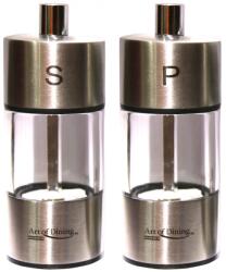 Heinner Set 2 Rasnite Sare & Piper, Inox, 9 Cm, Art Of Dining By Heinner (hr-jms3692)