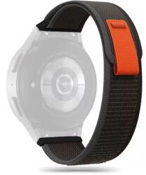 Tech-protect Nylon 20 mm-es sportszíj Samsung Galaxy Watch 4 / 5 / 5 Pro / 6 fekete/narancs OEM (TP607512)