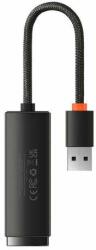 Baseus Adaptor de rețea Baseus Lite Series USB - RJ45, 100Mbps (negru) (WKQX000001)