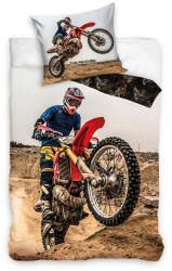 Carbotex Motocross, set lenjerie de pat single, 140x200 cm
