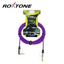 Roxtone TGJJ110L3-TPR 6, 3 Jack - 6, 3 pipa Jack professzionális gitárkábel, 3m (transparent lila)