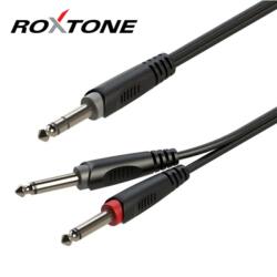 Roxtone SAYC100L3 Smart series 6, 3 Sztereó Jack - 2x6, 3Monó Jack kábel 3m