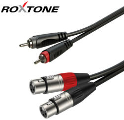 Roxtone RACC170L1 2xXLR(m) - 2xRCA kábel, 1m