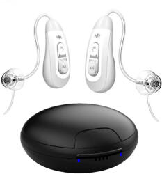 AudiSound Set aparate auditive reincarcabile AudiSound D59, tehnologie digitala performanta, functie Bluetooth pentru conectare la telefon