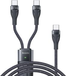 Yesido - Data Cable (CA88) - Type-C to 2 x Type-C, 100W, 480Mbps, 1.4m - Black (KF2315128)