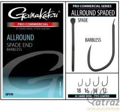 Gamakatsu Allround Spade End A1 PTFE Barbless Méret: 14 - Gamakatsu Szakáll Nélküli Lapkás Feeder Horog (185239-1400)