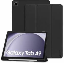 Samsung Tab A9 8.7 X110 / X115 Tablettok - fekete smart case tablet tok, ceruza tartóval